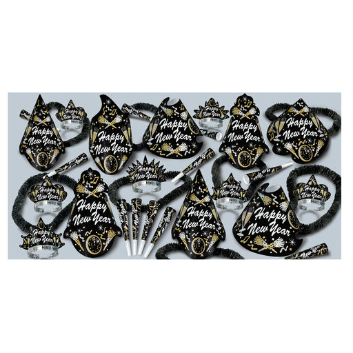 New Year Tymes Asst for 50 by Beistle for New Years 50 Person Assortments