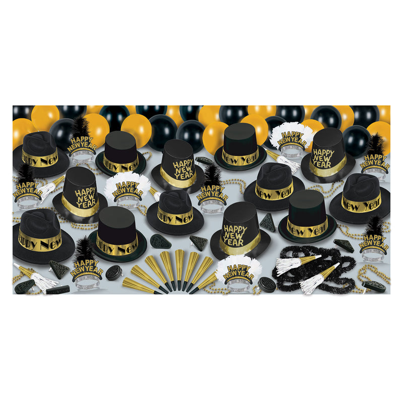 Grand Deluxe Gold Asst for 50 by Beistle for New Years 50 Person Assortments