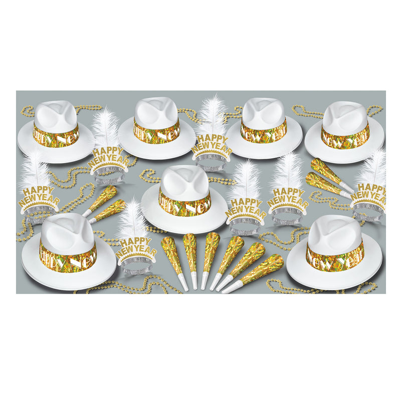 LA Swing Gold Asst for 50 by Beistle for New Years 50 Person Assortments
