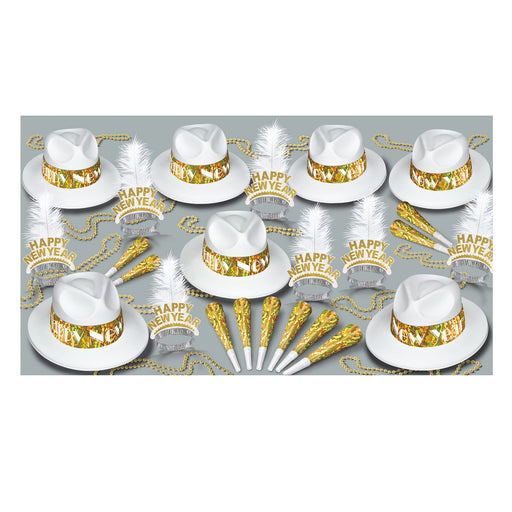 LA Swing Gold Asst for 50 by Beistle for New Years 50 Person Assortments