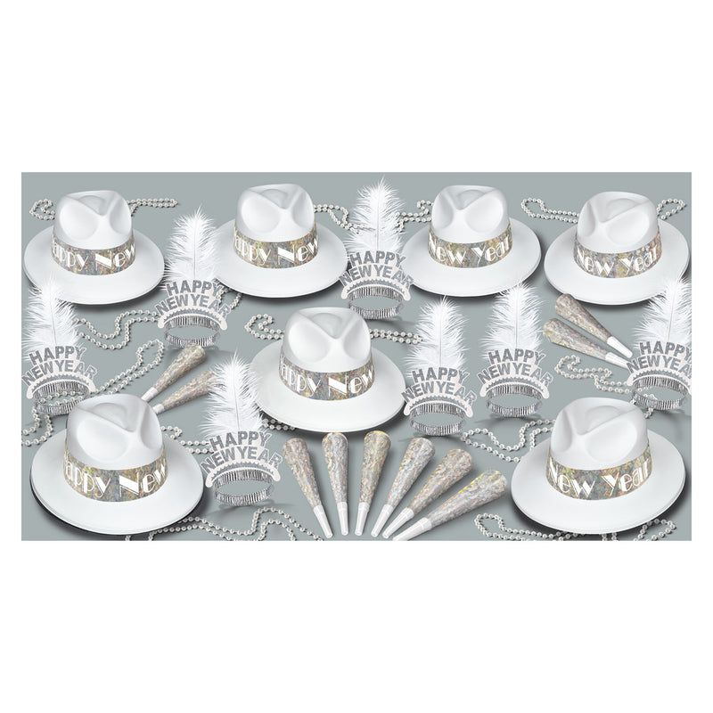 LA Swing Silver Asst for 50 by Beistle for New Years 50 Person Assortments