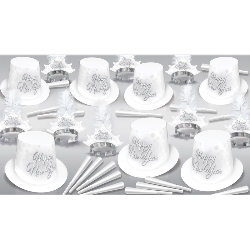 Whiteout New Year Asst For 50 by Beistle for New Years 50 Person Assortments
