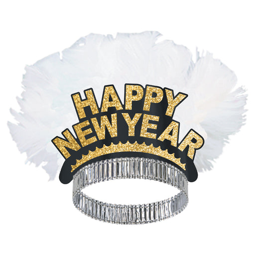 HNY Bird Of Paradise Tiara by Beistle for New Years Spread Feathered