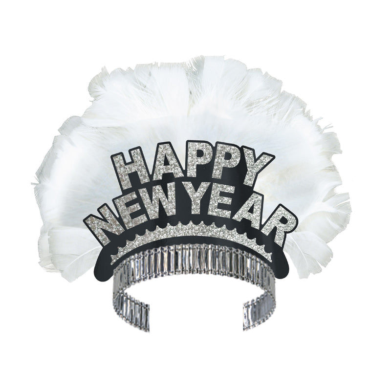 HNY Bird Of Paradise Tiara by Beistle for New Years Spread Feathered