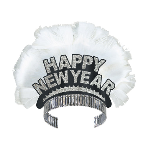 HNY Bird Of Paradise Tiara by Beistle for New Years Spread Feathered