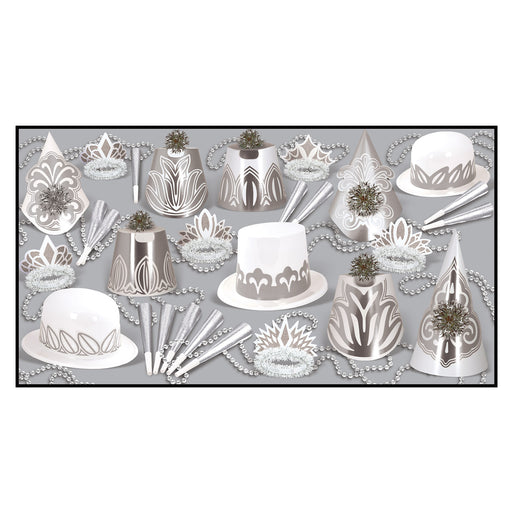 Silver Dollar Asst for 50 by Beistle for New Years 50 Person Assortments