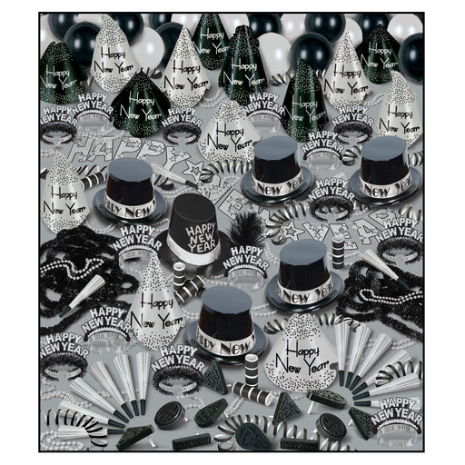 Silver Bonanza Deluxe Asst for 100 by Beistle for New Years 100 Person Assortments