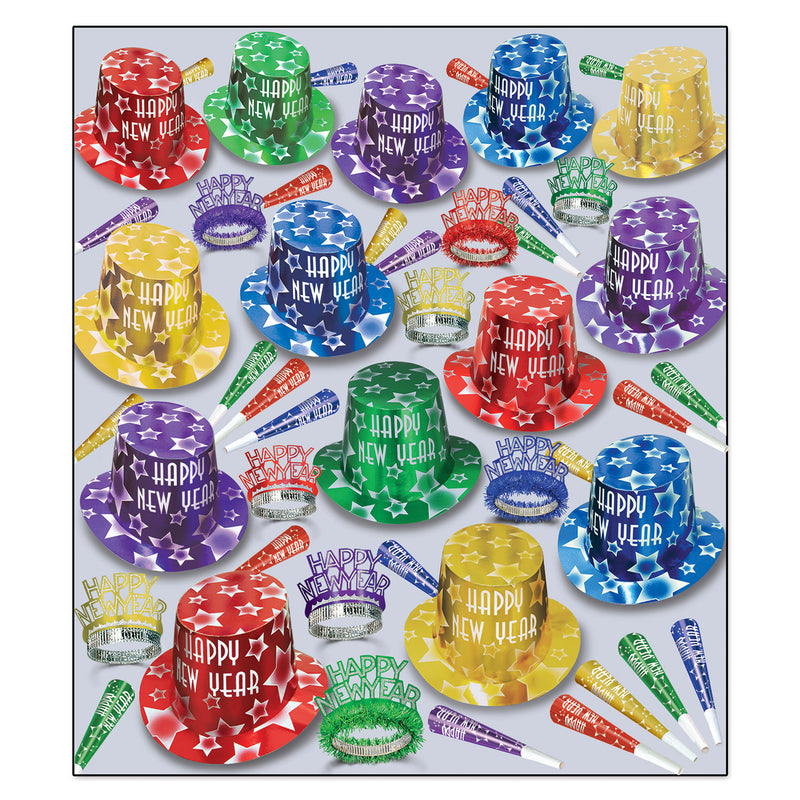 Gem-Star Deluxe Asst for 100 by Beistle for New Years 100 Person Assortments