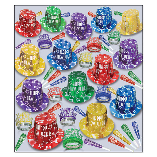 Gem-Star Deluxe Asst for 100 by Beistle for New Years 100 Person Assortments