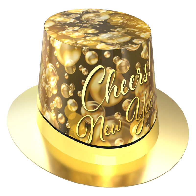Champagne New Year Hi-Hat by Beistle for New Years Foil