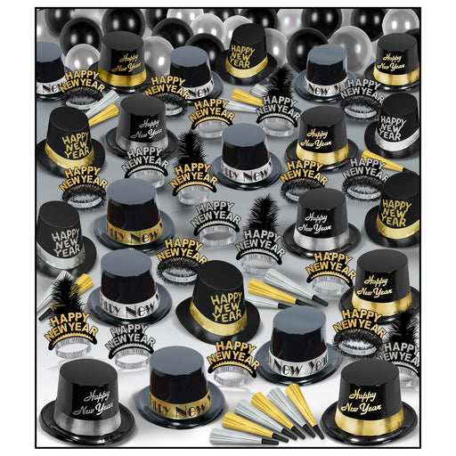 Silver Gold Super Deluxe Asst for 100 by Beistle for New Years 100 Person Assortments