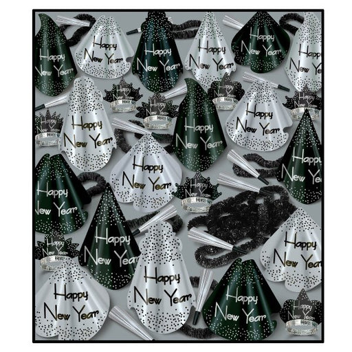 Silver Grand Asst for 100 by Beistle for New Years 100 Person Assortments