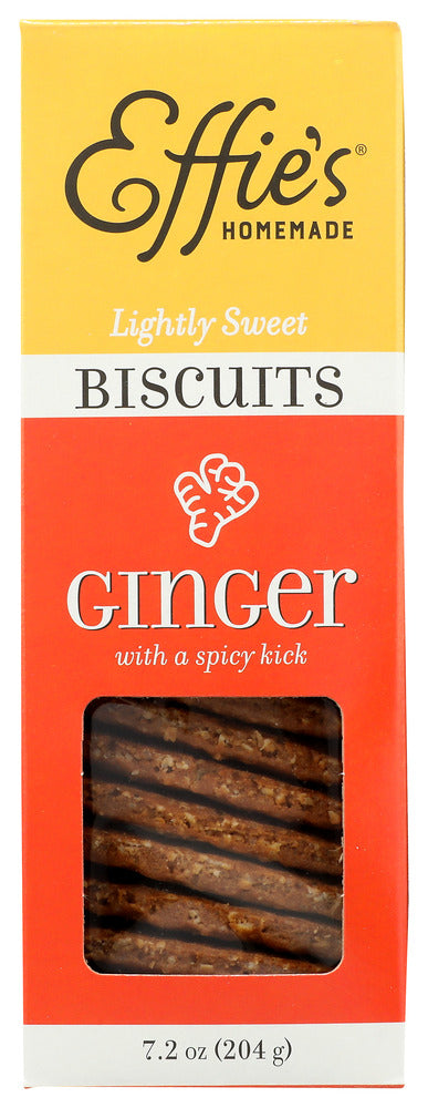 EFFIES HOMEMADE: Ginger With A Spicy Kick Biscuits, 7.2 oz - No Brand For Less