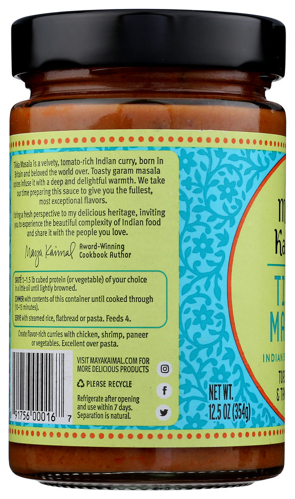 MAYA KAIMAL: Sauce Smmr Tikka Masala, 12.5 oz