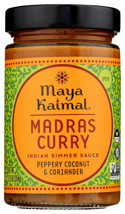 MAYA KAIMAL: Indian Simmer Sauce Madras Curry Spicy, 12.5 oz