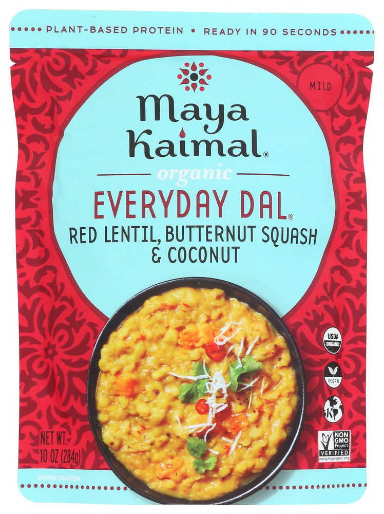 MAYA KAIMAL: Red Lentil Butternut Squash & Coconut Organic Everyday Dal, 10 oz