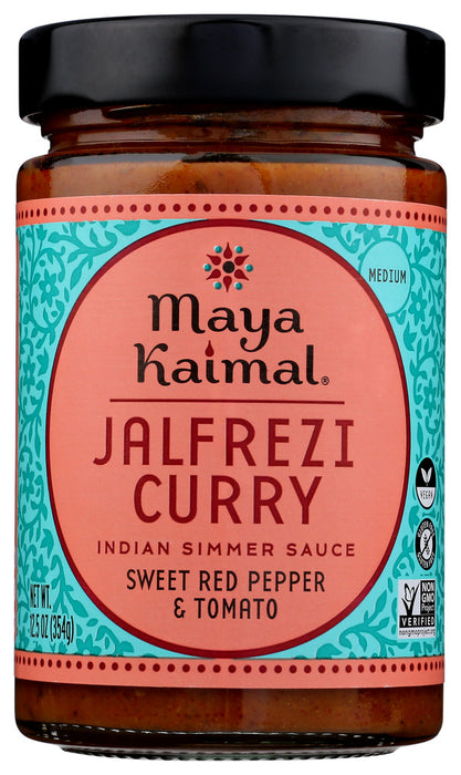 MAYA KAIMAL: Jalfrezi Curry Indian Simmer Sauce Medium, 12.5 oz