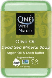 ONE WITH NATURE: Olive with Dead Sea Minerals Soap Bar, 7 oz
