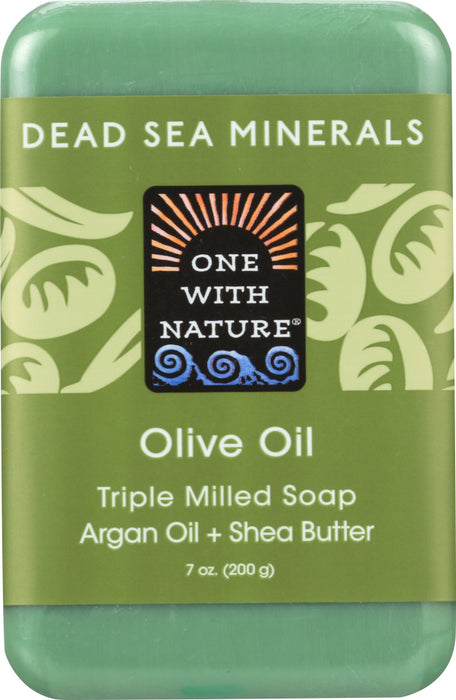 ONE WITH NATURE: Olive with Dead Sea Minerals Soap Bar, 7 oz