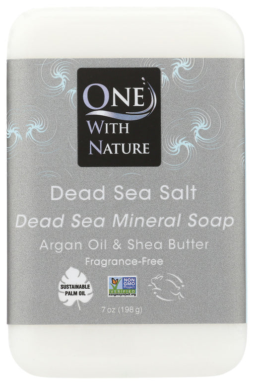 ONE WITH NATURE: Dead Sea Salt Minerals Soap Bar, 7 oz