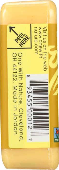 ONE WITH NATURE: Lemon Sage Triple Milled Minerals Soap Bar, 7 oz