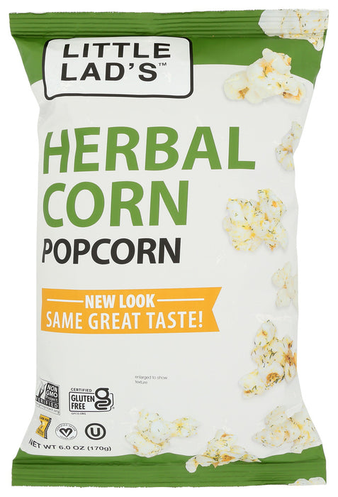 LITTLE LADS: Herbal Corn Popcorn, 6 oz
