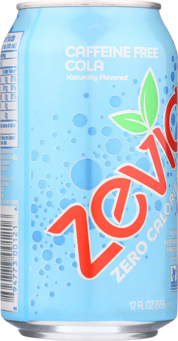 ZEVIA: Zero Calorie Soda Caffeine Free Cola 6-12 fl oz, 72 fl oz