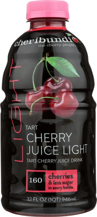 CHERIBUNDI: Light Natural Tart Cherry Juice, 32 fo