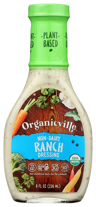 ORGANICVILLE: Non Dairy Ranch Dressing, 8 fo