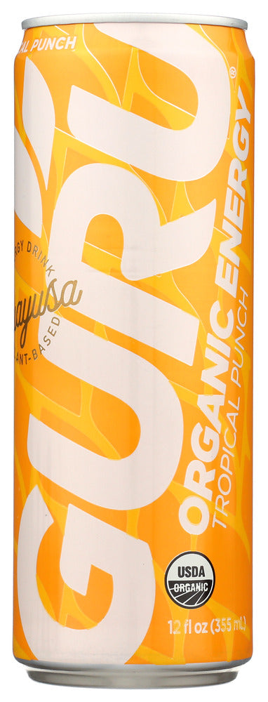GURU: Guayusa Tropical Punch Energy Drink, 12 fo - No Brand For Less