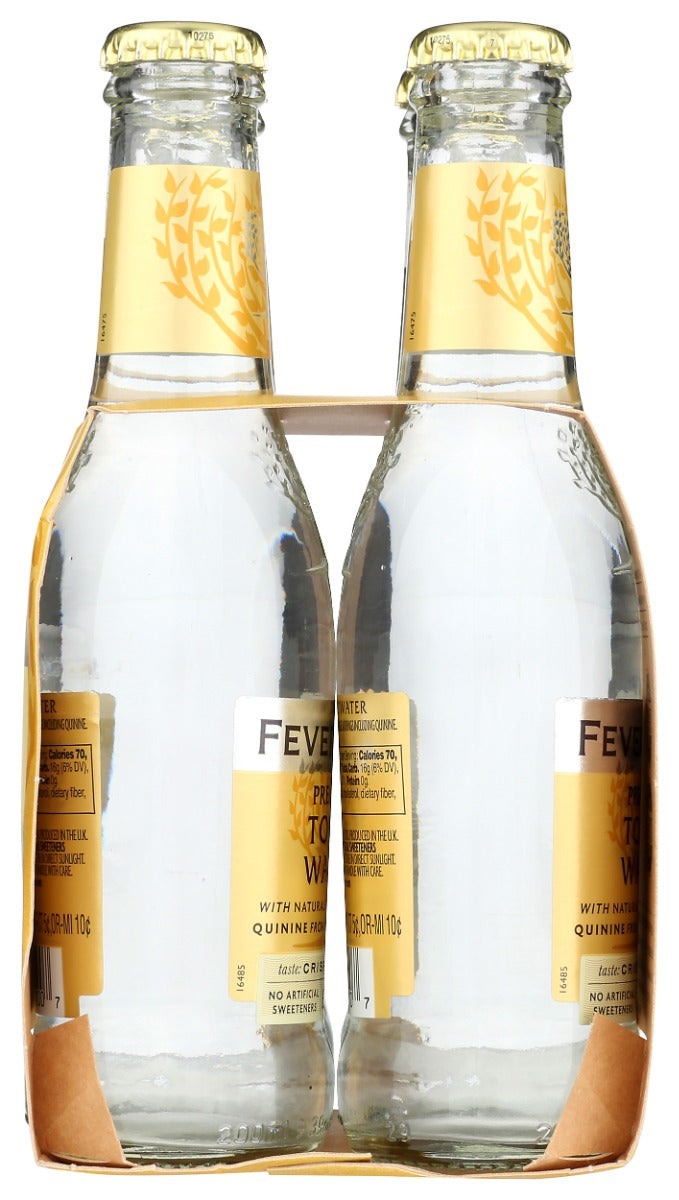 FEVER-TREE: Premium Indian Tonic Water 4x6.8 oz Bottles, 27.2 oz