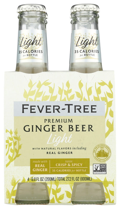 Using fruit sugars we have developed this delicious, reduced calorie ginger beer. A brewed product that has the distinctive long lasting ginger character of Fever-Tree with 53% fewer calories. Perfect with your favourite rum or vodka or as a refreshing soft drink.