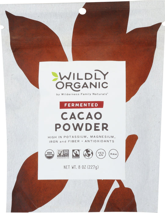 WILDLY ORGANIC: Powder Cacao Fermented, 8 OZ