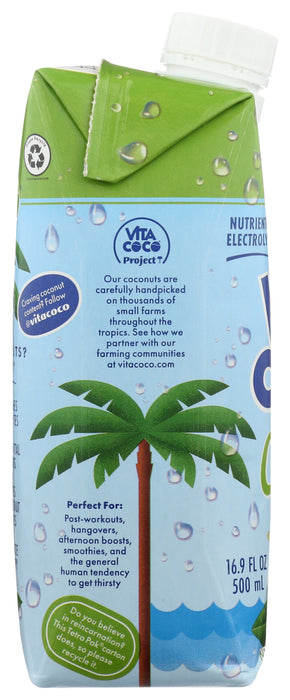 VITA COCO: Pure Coconut Water with Pineapple, 17 oz