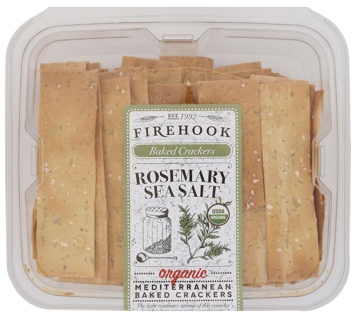 FIREHOOK: Rosemary Baked Cracker, 7 oz — No Brand For Less