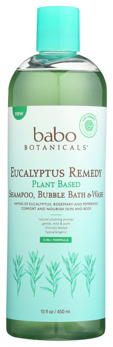 BABOBOTANI: Shampoo Bath Baby Eucalyp, 15 oz