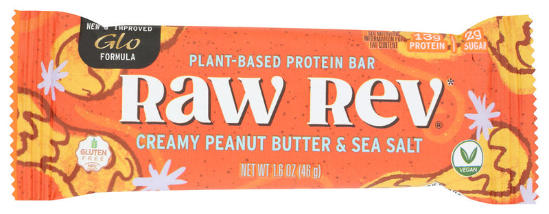 Peanut butter perfection with only 2g of sugar. A best seller for Peanut Butter lovers! Not too sweet but very satisfying and loaded with protein, fiber and only 2 g of sugar per bar! Glo and look your best with plant based, health supportive ingredients!