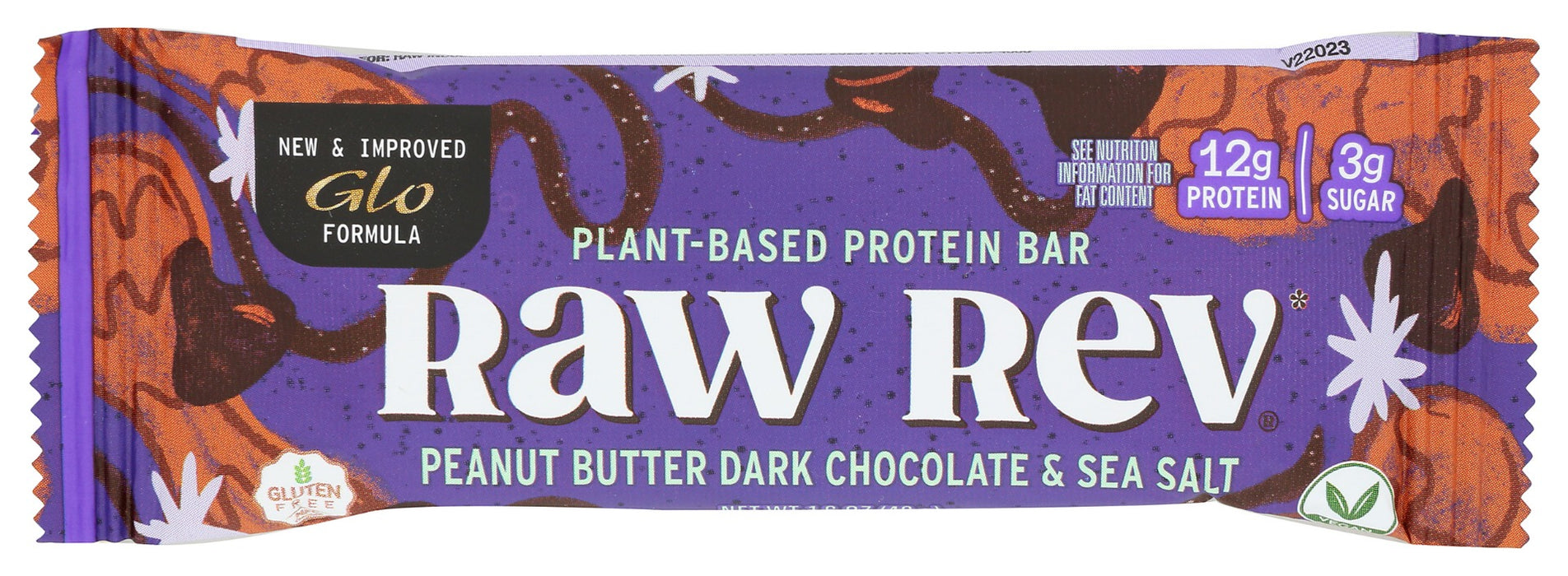 

A traditional favorite elevated to a new standard of taste &amp; quality. A best seller for the Peanut Butter and Chocolate lovers. A moist and delicious treat loaded with protein, fiber and only 3 g of sugar per bar! Glo and look your best with plant based, health supportive ingredients and chocolate ethically sourced!

