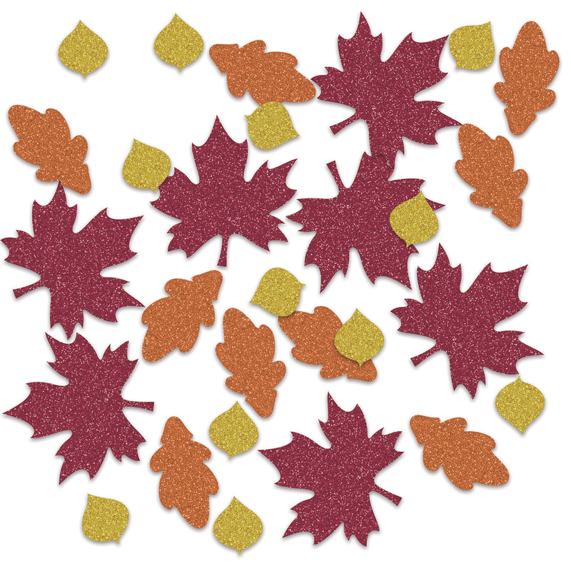 Fall Leaf Deluxe Sparkle Confetti – (½ Oz/Pkg)