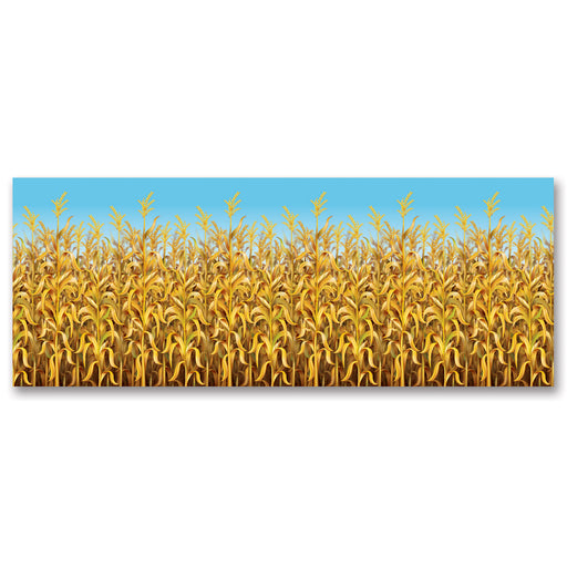 Cornstalks Backdrop – 4' x 30' – (1/Pkg) by Beistle for Thanksgiving/Fall Backdrops