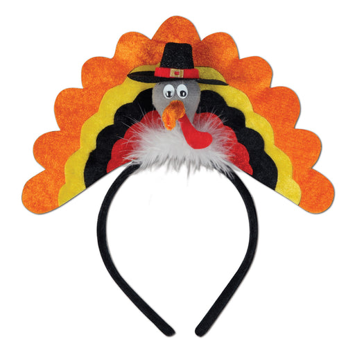 Turkey Headband – (1/Card) by Beistle for Thanksgiving/Fall Boppers and Headbands