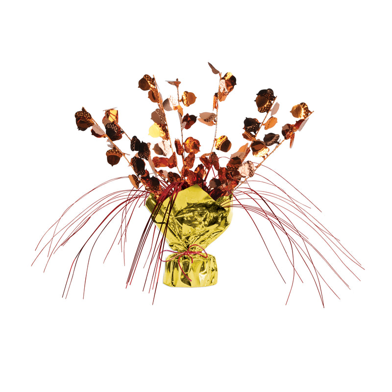 Acorn Gleam 'N Spray Centerpiece – 11" – (1/Pkg) by Beistle for Thanksgiving/Fall Gleam 'N Burst