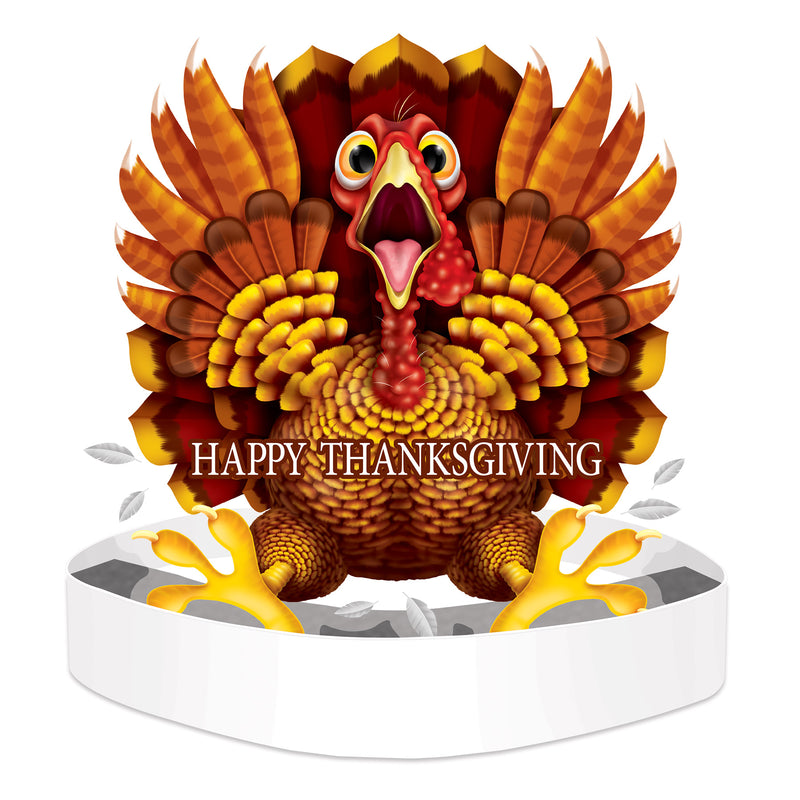 Wild Turkey Headband by Beistle for Thanksgiving/Fall Boppers and Headbands