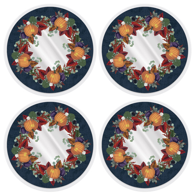 Plastic Fall Thanksgiving Placemats – 13" – (4/Pkg) by Beistle for Thanksgiving/Fall Accessories