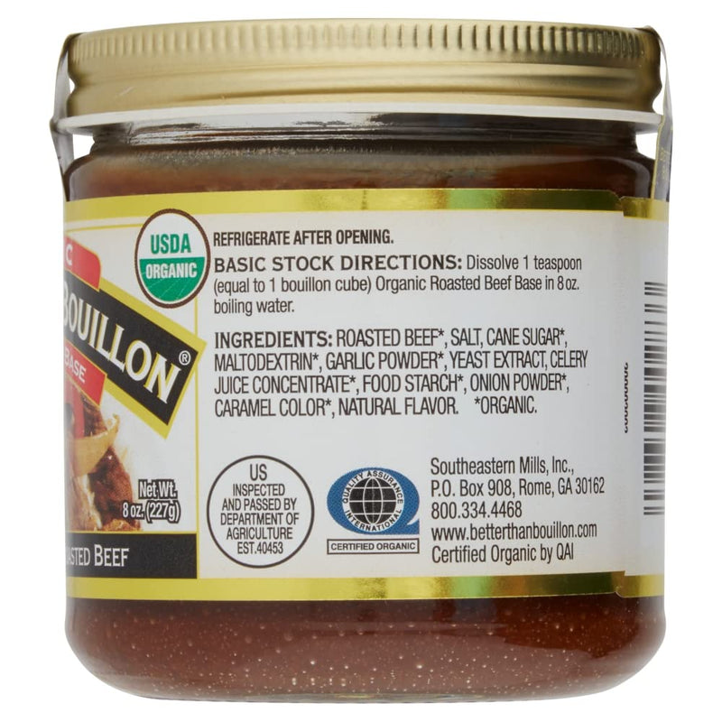 BETTER THAN BOUILLON: Organic Roasted Beef Base, 8 oz