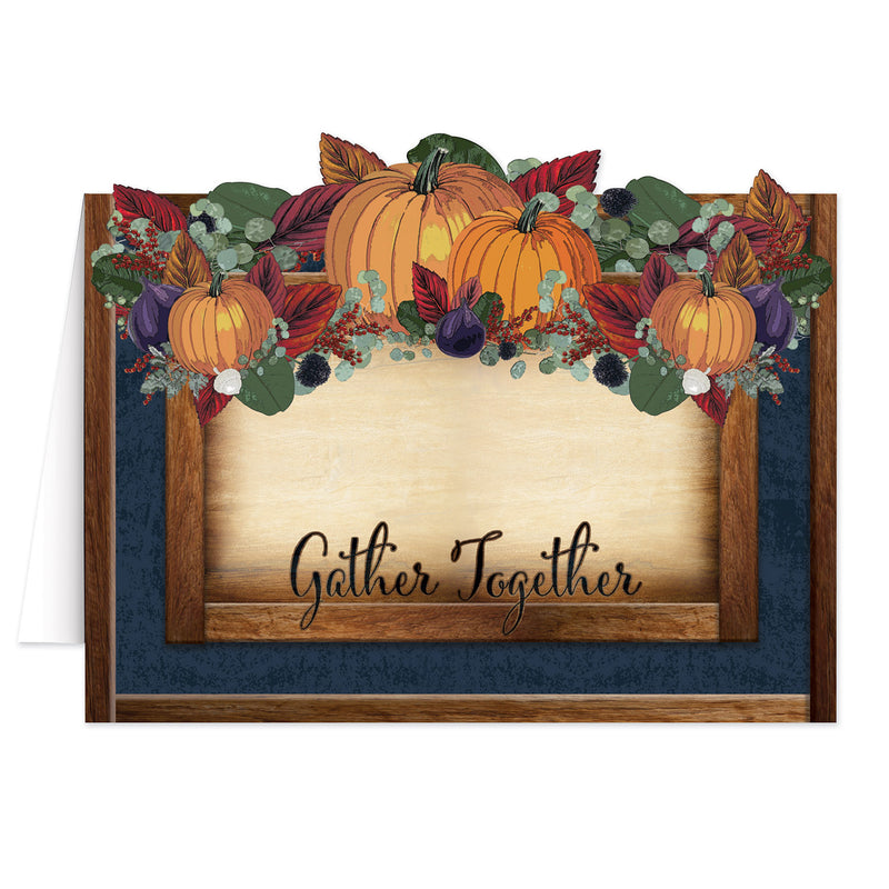 Fall Thanksgiving Table Cards – 3½" x 4¼" – (8/Pkg) by Beistle for Thanksgiving/Fall Accessories