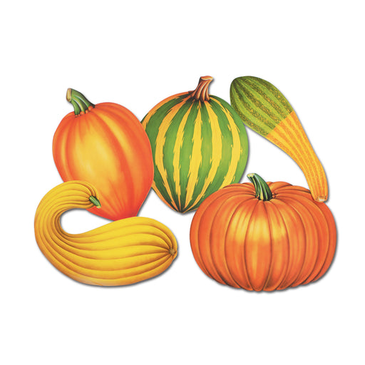 Fall Cutouts – 16" – (5/Pkg) by Beistle for Thanksgiving/Fall Printed