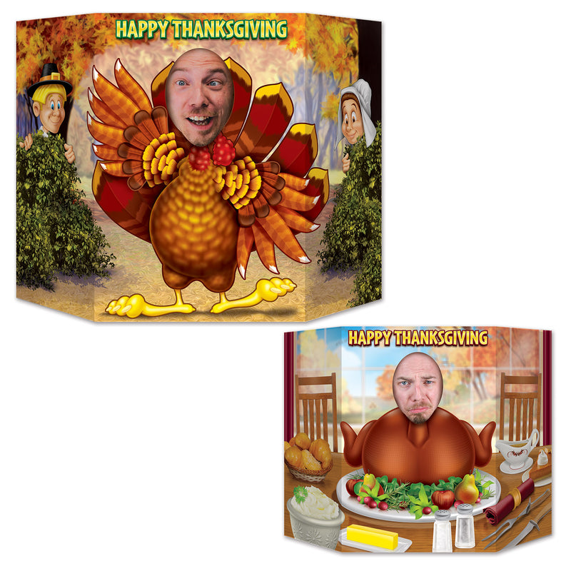 Turkey Photo Prop – 3' 1" x 25" – (1/Pkg) by Beistle for Thanksgiving/Fall Photo Props