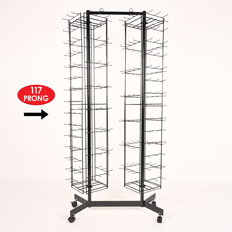 Empty 117-Prong Double Spinner Rack 1 by Beistle for General Occasion Rack Display