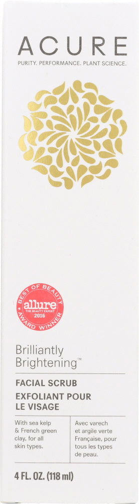 ACURE: Brilliantly Brightening Facial Scrub, 4 fl oz - No Brand For Less